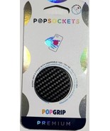 PopSockets PopGrip Premium Cell Phone Grip &amp; Stand- Carbonite Weave - £10.40 GBP
