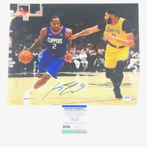 Kawhi Leonard Signed 11x14 Photo PSA/DNA Los Angeles Clippers Autographed - £1,580.31 GBP
