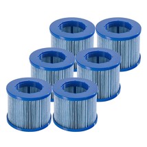 6 Pack Blue Spa Filter Cartridges, Pool Hot Tub Filters Replacement, Fil... - $54.99