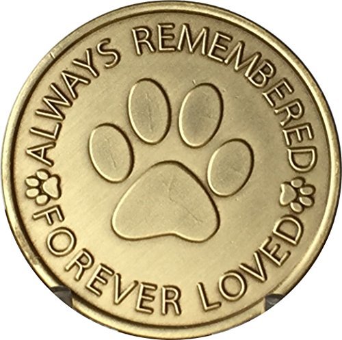 RecoveryChip Always Remembered Forever Loved - Paw Prints On Your Heart ... - $3.22
