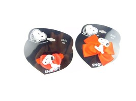 Vintage Snoopy Hair Accessory By Karina Lot Of 2 Red Red - £27.19 GBP