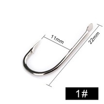 Fishing Hooks Flatted Round 521N High  Stainless Steel Barbed Carp 100pcs/lot Si - £37.37 GBP