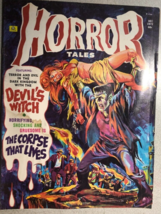 HORROR TALES volume 4 #7 (1972) Eerie B&amp;W horror comics magazine low grade - $14.84