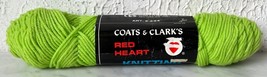 Vintage Red Heart Worsted 100% Virgin Wool Yarn - Partial Skein Lime Green 668 - £7.48 GBP
