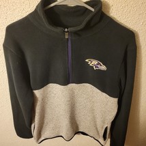 47’ Brand Baltimore Ravens 1/2 Zip Pullover Fleece Sweater Men&#39;s Size Small - $48.38