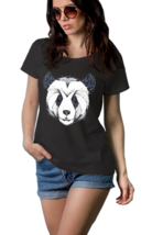 Weird Panda   Black T-Shirt Tees For Women - £15.79 GBP