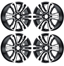 GMC 20&quot; Black &amp; Machine Denali Style Split Spoke Wheel For 2000-24 Sierr... - £832.15 GBP