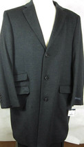 NWT  Hart Schaffner Marx Charcoal Wool/Cashmere Shelby Top Coat Overcoat 44R - £159.28 GBP