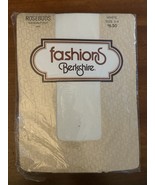 Berkshire Ivory Pantyhose Textured Rosebud Pattern Size 3-4 NEW Vintage ... - $274.31 MXN