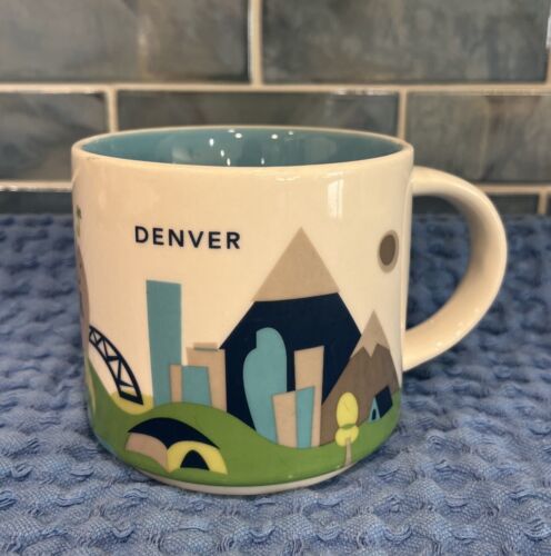 2013 Starbucks Coffee Tea Cup Mug &quot;You Are Here&quot; Collection DENVER 14oz ... - $15.95