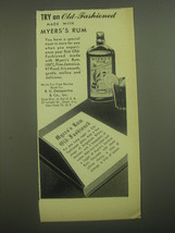 1945 Myers&#39;s Jamaica Rum Ad - Try an Old-Fashioned made with Myers&#39;s Rum - £14.53 GBP
