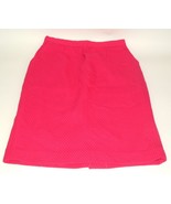 Vtg Skirt Hot Pink Textured Tweed Handmade A-Line Waist 31&quot;  - £11.56 GBP