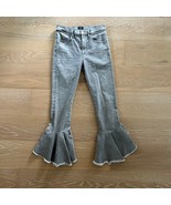 Citizens of Humanity Ash Grey Drew Flounce High Rise Jeans Sz 27  - $84.99