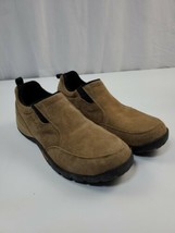 Cabelas Women&#39;s 9.5 Tan Leather Slip On Moc Loafer Casual Shoes   - $12.35