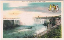 Postcard Niagara Falls Ontario Front View Horseshoe Falls From Canada - £2.32 GBP