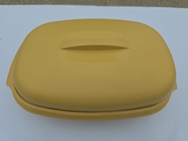 Vintage Tupperware Microwave Vegetable Steamer 4 Piece Harvest Gold #1273-3 - $331.29 MXN