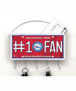 Philadelphia 76ers Mail Organizer, Mail Holder, Key Rack, Mail Basket, M... - $23.99