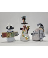Snowmen Love/Ho Ho Ho/Friends - Set of 3 - £7.77 GBP