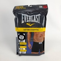 Everlast Mens Boxer Briefs 3 Pack Cotton Blend Light Stretch Grey Blue Medium - £19.43 GBP