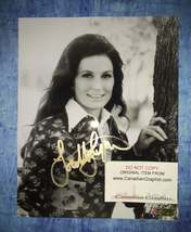 Loretta Lynn Hand Signed Autograph 8x10 Photo COA - £101.14 GBP