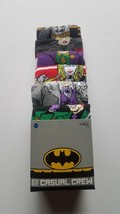 batman men casual crew socks with harley quinn 6 pairs new in package - £13.45 GBP