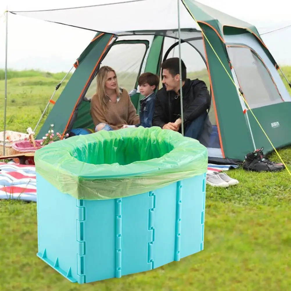 Children&#39;s Adult Portable Travel Folding Toilet Urinal Mobile Seat For Camping - £11.68 GBP