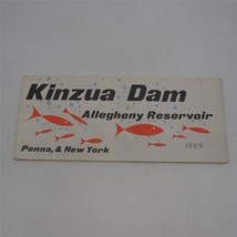 Vintage Kinzua Dam Allegheny Reservoir Map Pennsylvania New York 1969 - £36.66 GBP