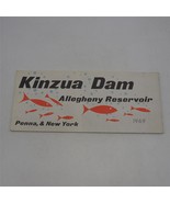Vintage Kinzua Dam Allegheny Reservoir Map Pennsylvania New York 1969 - £36.50 GBP