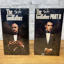 The Godfather Part I &amp; II 2 VHS Sealed Vintage Tapes NEW Old Stock Watermark - £28.06 GBP
