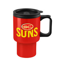 AFL Travel Mug Handled - Gold Coast Suns - £31.67 GBP
