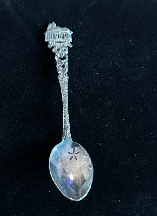 Vintage Antiko 100 4.25&#39;&#39; Baden Baden Germany Souvenir Spoon Collectible - $3.95