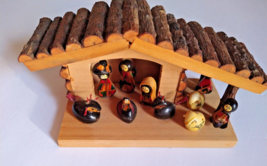 Wooden Nativity  El Salvador, hand made. Holy Family, Nativity scene - £20.53 GBP