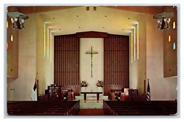 Community Church Front Sanctuary Palm Springs California UNP Chrome Postcard O19 - £3.17 GBP