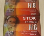 2 Pack TDK Hi8 MP 120min Camcorder Video Tape Superior Grade - NEW SEALED  - $9.89
