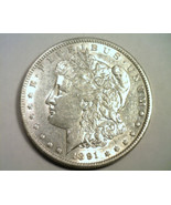 1891-S MORGAN SILVER DOLLAR ABOUT UNCIRCULATED+ AU+ NICE ORIGINAL COIN B... - £71.92 GBP