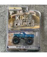 GREENLIGHT Kings Of Crunch Series 1990 Ford F-350 Bigfoot #4 Blue Chrome... - $44.74 CAD
