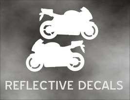 Reflective Decal Sticker 2X CBR Motorcycle crotch rocket sport bike trailer WS - £12.54 GBP