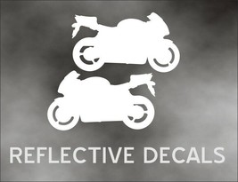 Reflective Decal Sticker 2X CBR Motorcycle crotch rocket sport bike trailer WS - £12.30 GBP