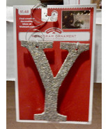 Monogram Ornaments Christmas You Choose The Letter 4&quot; x 3&quot; Holiday Time ... - $27.87 MXN