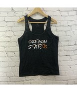 Blue 84 Oregon State Beavers Tank Top Womens Sz L Black Racerback - £7.82 GBP