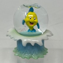Disney Little Mermaid Flounder Mini Snow Globe Riding The Wave - - £14.70 GBP