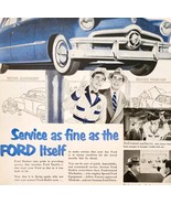 1950 Ford Motor Co Service Advertisement Automobilia Genuine Parts DWJJ9 - $562.22 MXN