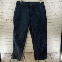 Carhartt Carpenter Pants Mens Sz 36 x 30 Dark Blue Work  - £23.26 GBP