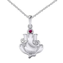Ganesh Chaturthi Offer Hindu God Religious Ganpati Pendant Chain Sterling Silver - £29.88 GBP
