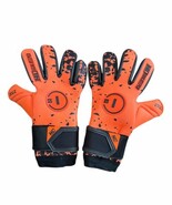 N1 Goalkeeper gloves Zeus Football Gloves , Black And Orange Size 10 Used - $1,154.28 MXN