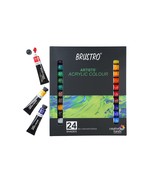 BRUSTRO Acrylic Paint colour set | Set of 24 Colours X 12ml Tubes | High... - $38.99