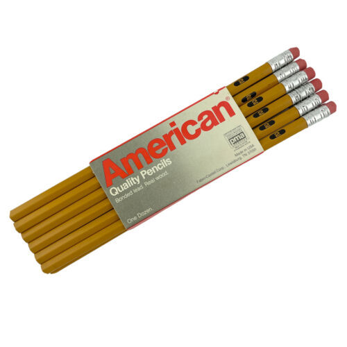 Faber Castell American Lead Pencil No. 2 Medium Soft Black One Dozen Vintage - £6.24 GBP