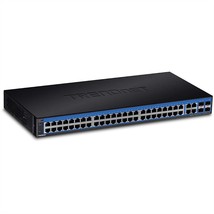 TRENDnet 52-Port Gigabit Web Smart Switch, 48 Gigabit RJ-45 Ports, 4 Shared Giga - £404.22 GBP