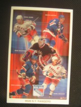 NHL NY Rangers Starline Poster MINI Promo 3&quot;x5&quot; Messier,Leetch,Richter,B... - £8.56 GBP