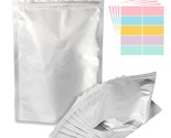 50Pcs 1 Gallon Mylar Bags For Food Storage, 10 Mil 10&quot;X14&quot; Stand-Up Zipp... - $40.99